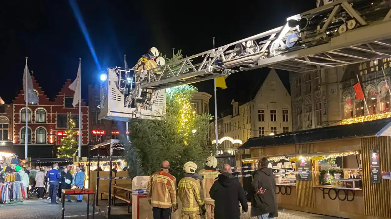 Bruges Christmas Market Evacuated Over Tree Cracking Noise, Safety Measures Taken