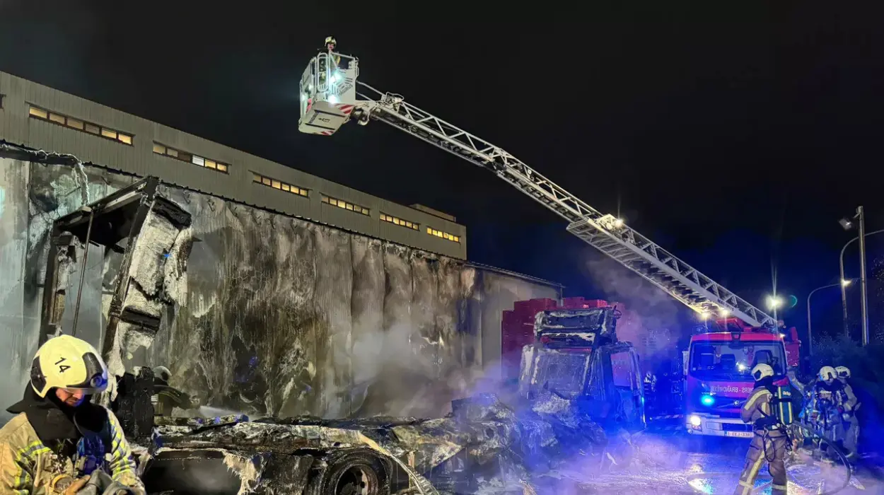 Firefighters Combat Blaze at Anderlecht Factory Storing Ammonia: No Injuries Reported