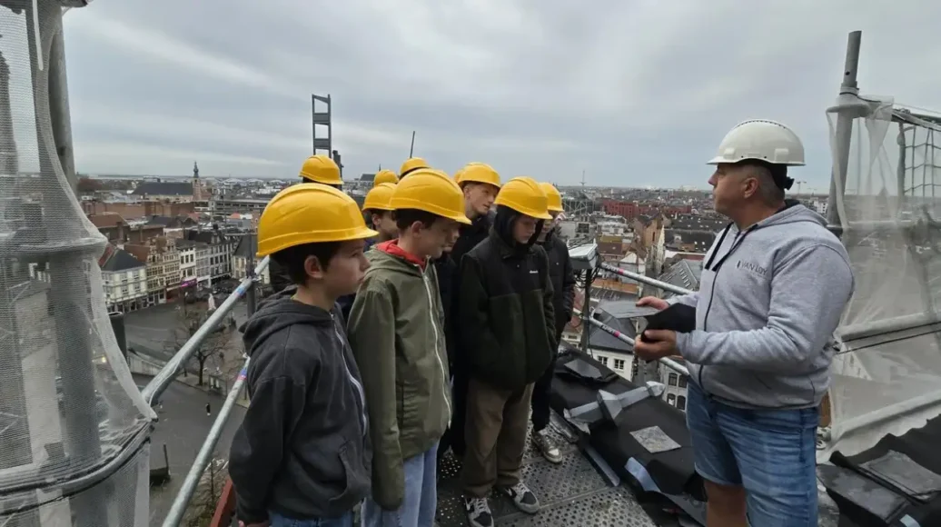 Students Delve into the Restoration of St. Rumbold’s Cathedral with Teacher Steven Soetewey