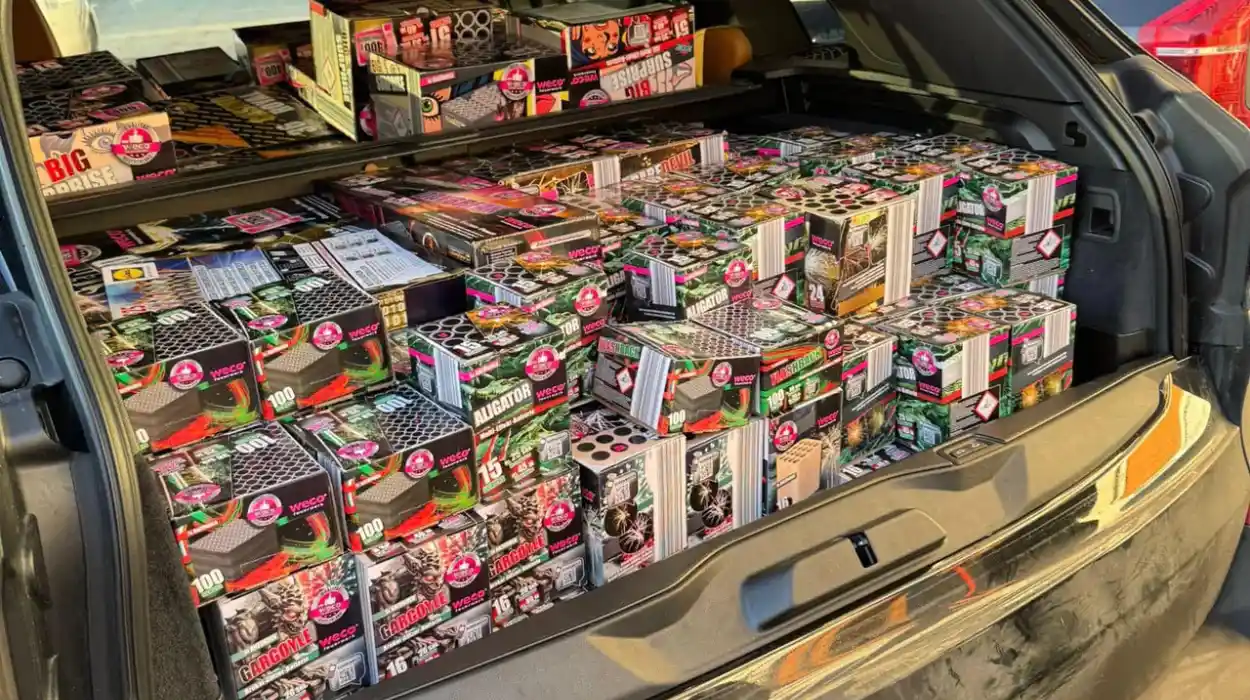 Anderlecht Police Confiscate Illegal Fireworks from German Vehicle