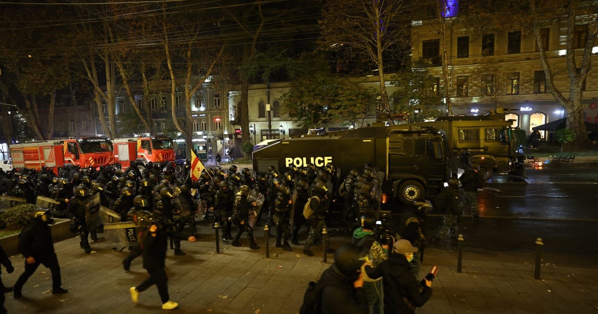 Massive Protests Erupt in Georgia Following Withdrawal of EU Membership Bid