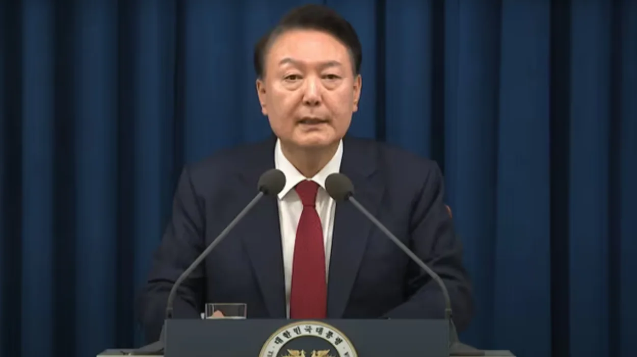 South Korean President Yoon Announces Martial Law in Unexpected Decision