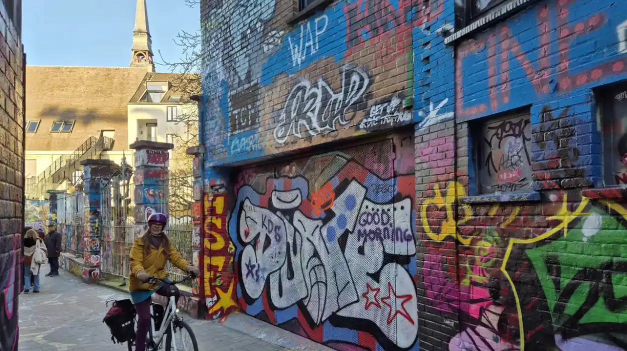 Graffiti Street in Ghent Transforms into a Car-Free Zone
