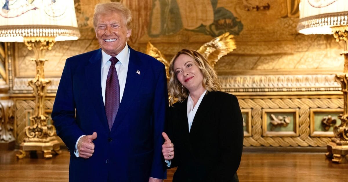 Italy’s Meloni Pays Unexpected Visit to Trump in Florida