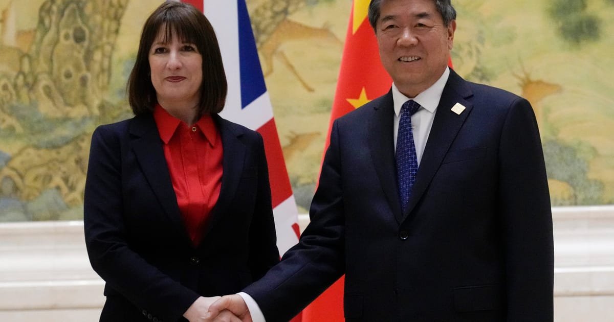 ‘Reengaging with China’ Could Bolster UK Economy by Up to £1B, Says Reeves During Beijing Visit