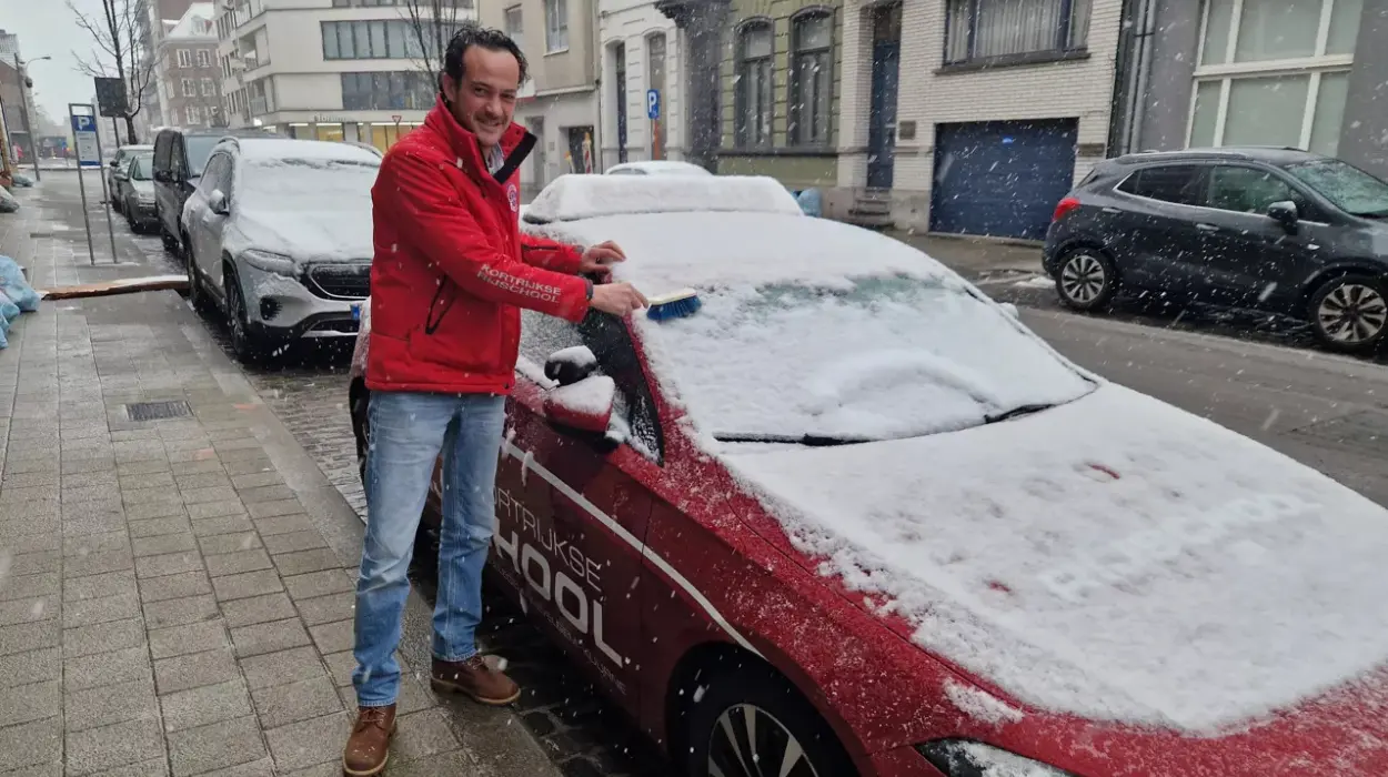 Snow Causes Delays for Driving Tests in Flanders