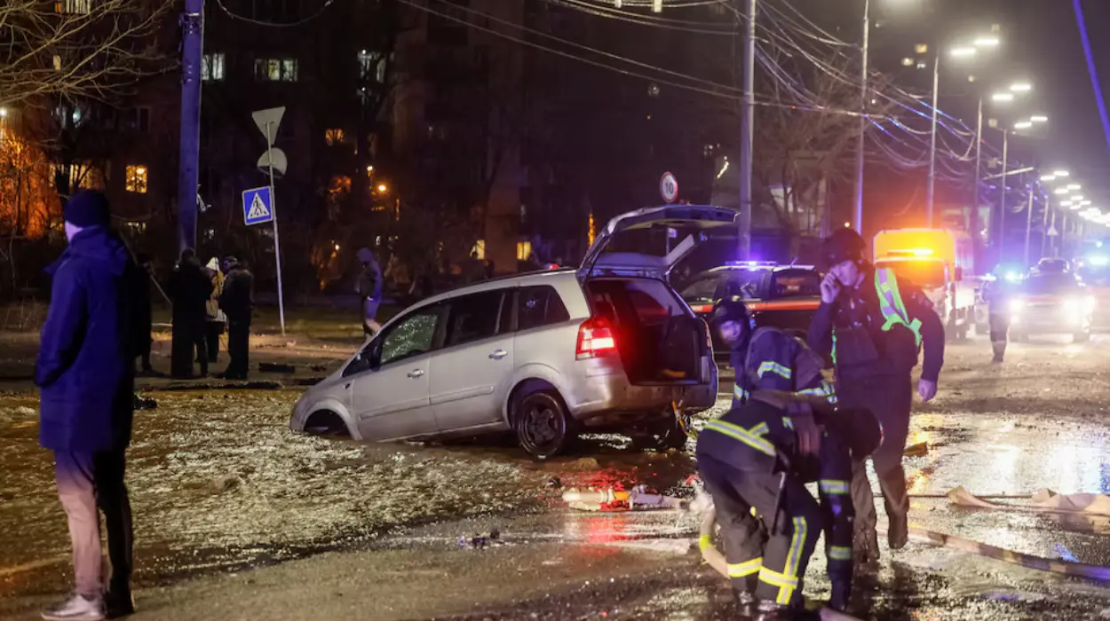 Three Killed in Kyiv Following Russian Missile and Drone Strike