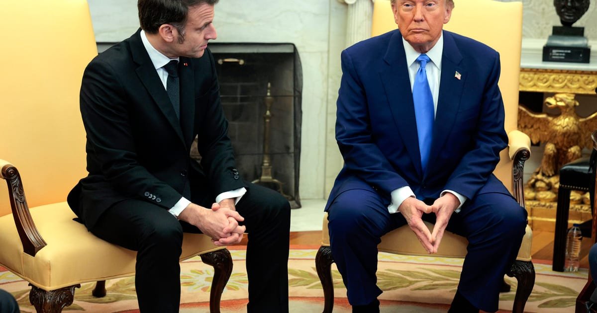 Macron to Trump: Target China in Trade War, Not Us