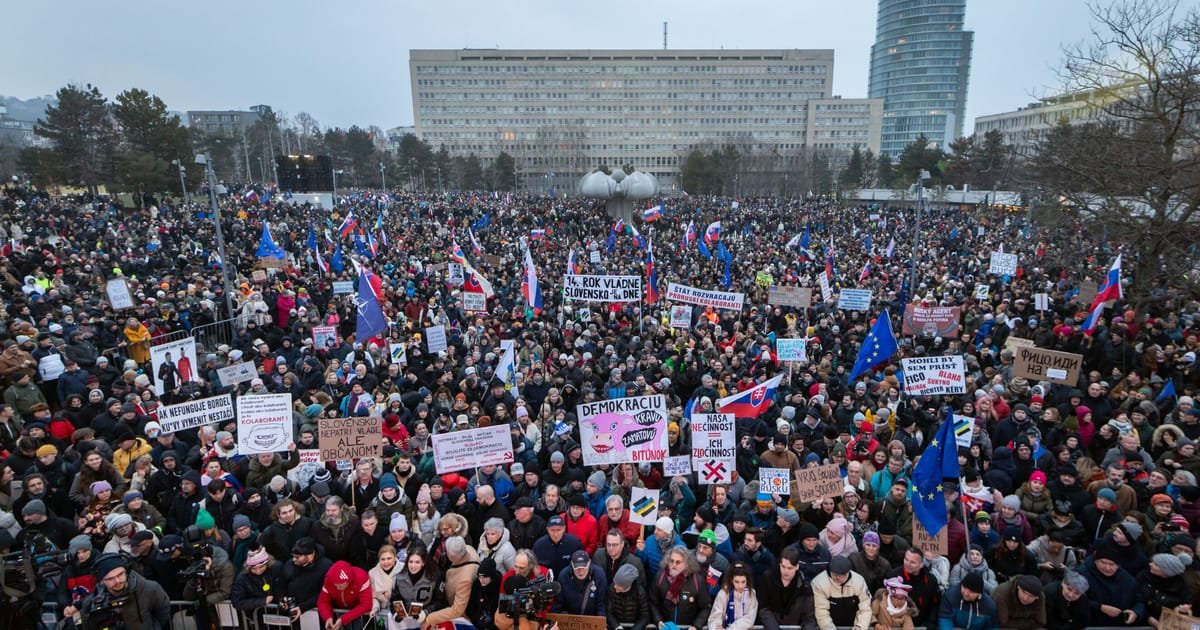 'New Reality' Emerges as Slovak Protests Against Pro-Russia Fico Expand to Small Towns