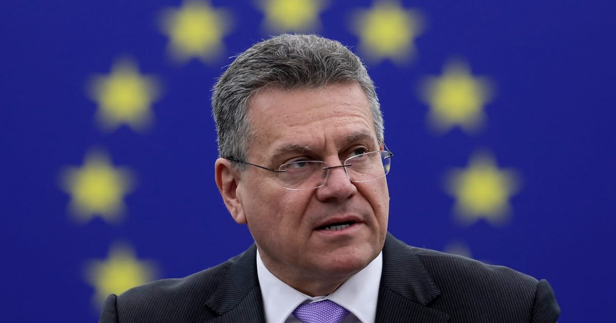 Šefčovič to Visit Washington as Trade War Threatens