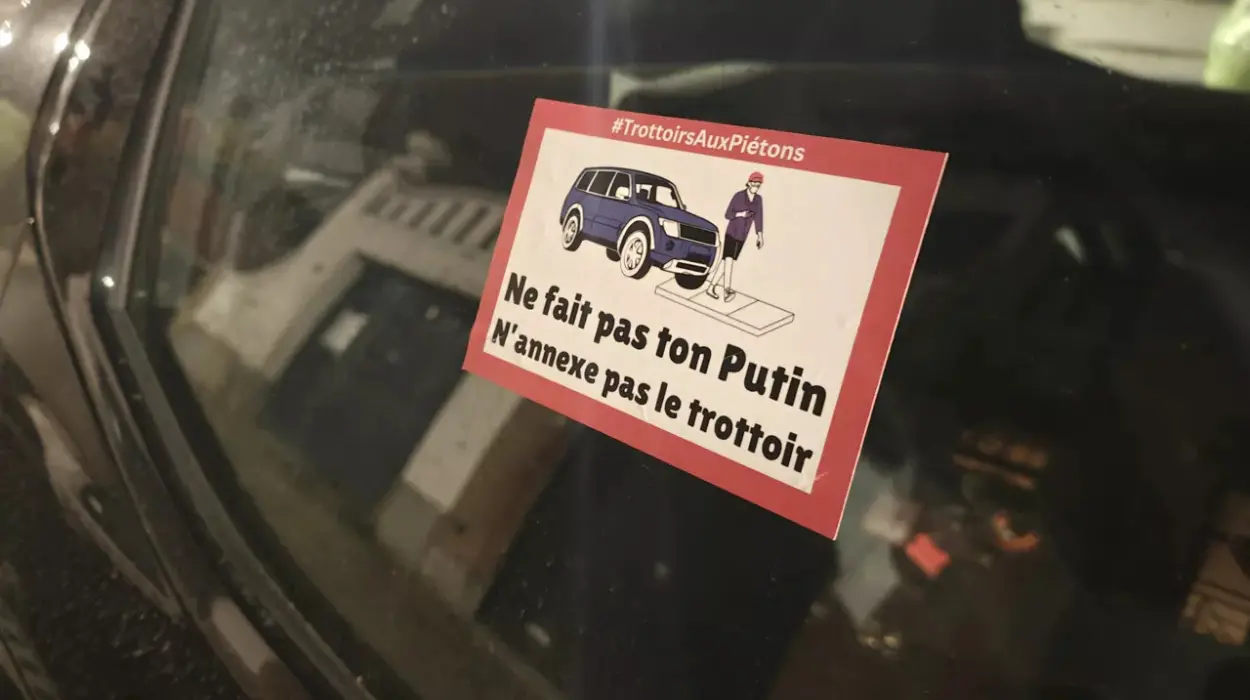 Bold Sticker Campaign in Uccle Confronts Illegal Parking