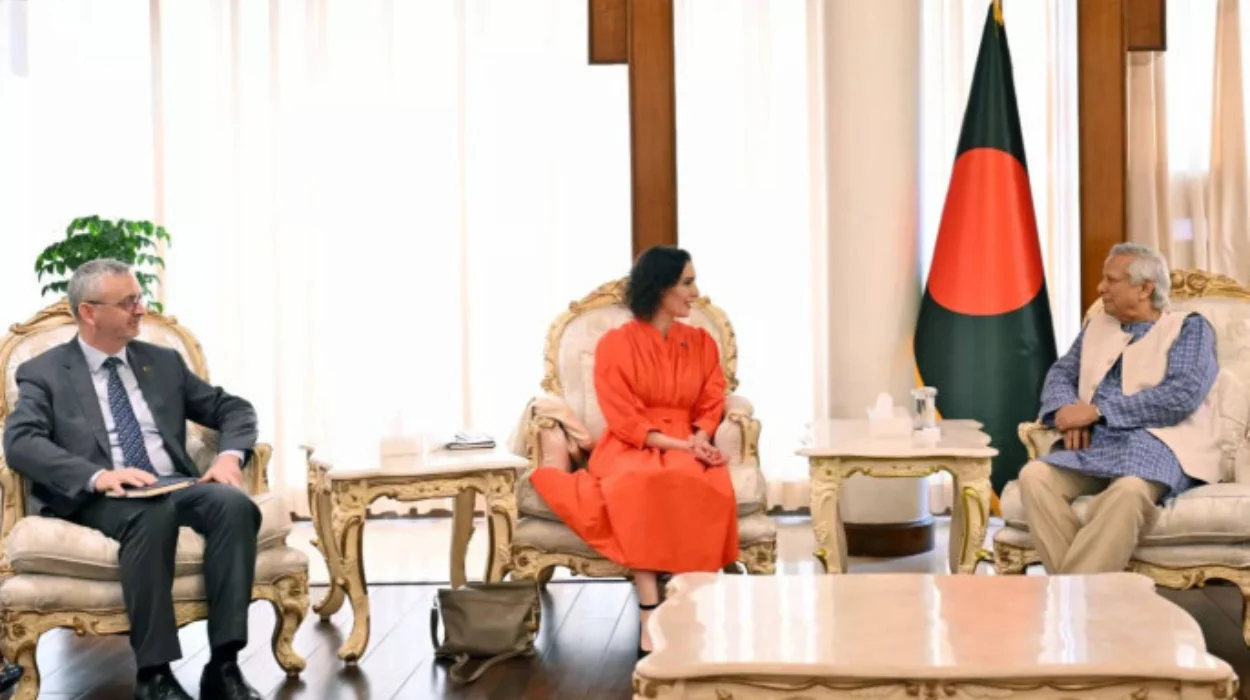 Commissioner Lahbib Meets Bangladesh’s Yunus to Strengthen Cooperation