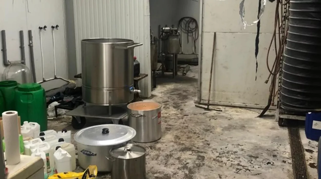 Two Arrested After Police Discover Drug Lab in Maaseik Basement