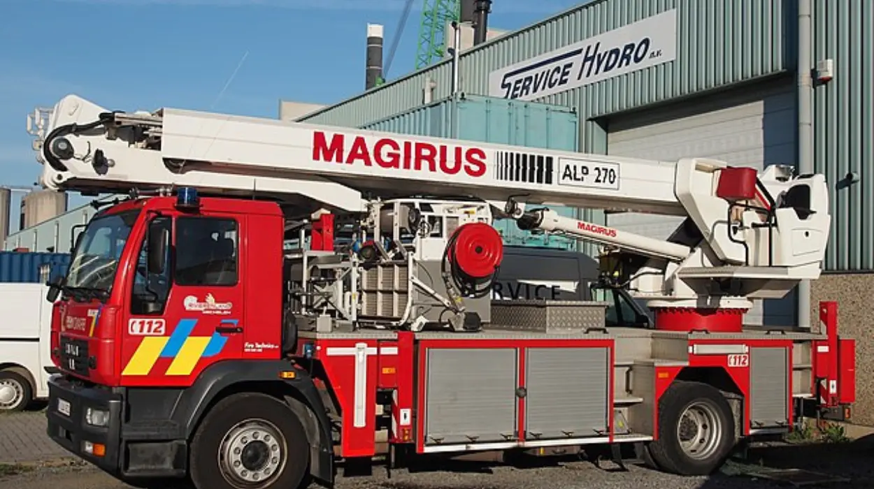 Fire Ladder Truck Crashes in Ganshoren, Causing Minor Injuries