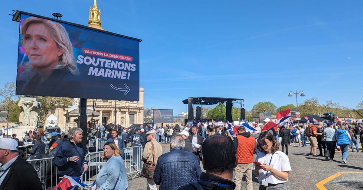 Le Pen’s ‘Save Democracy’ Rally Disappoints Following Guilty Verdict