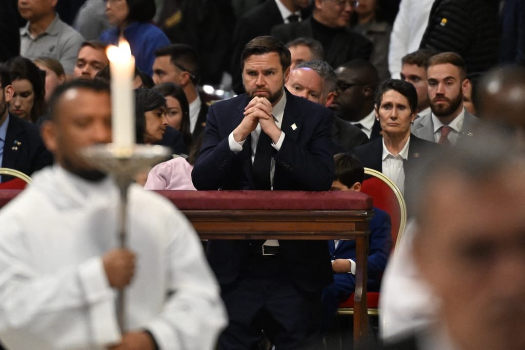 Vatican Progressives Cautious as Trump’s Hardline Catholic Deputy Visits the Holy See