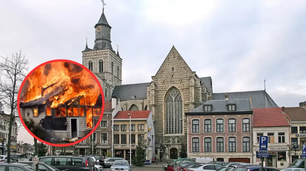 House Engulfed in Major Maasmechelen Fire