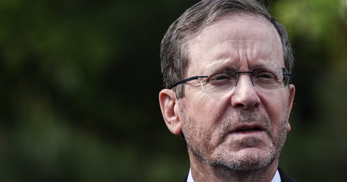 Israel’s Herzog states regime change in Iran not their aim