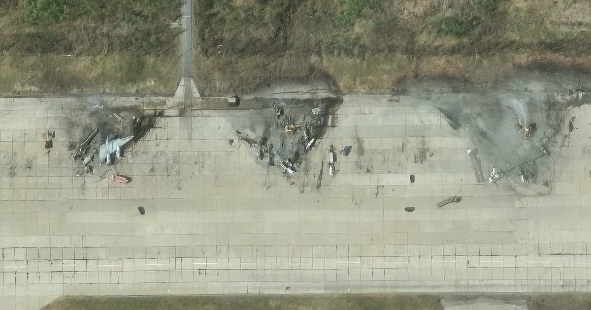 Ukraine Unveils New Footage of AI Strikes Crippling Putin’s Bomber Fleet