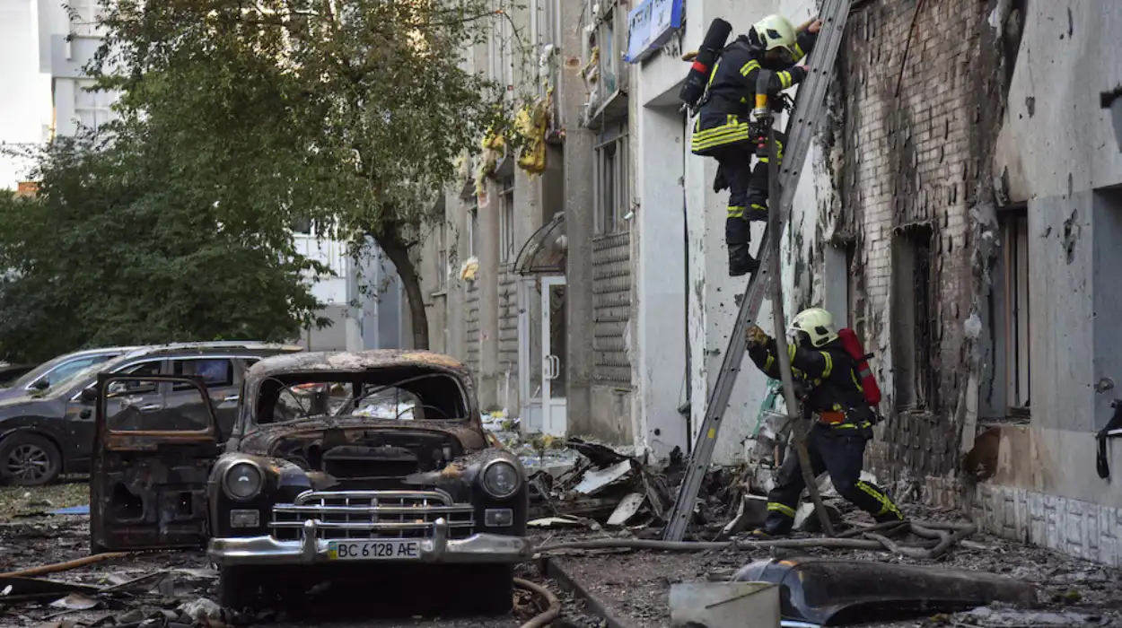 Russia Attacks Western Ukraine with Drones and Missiles