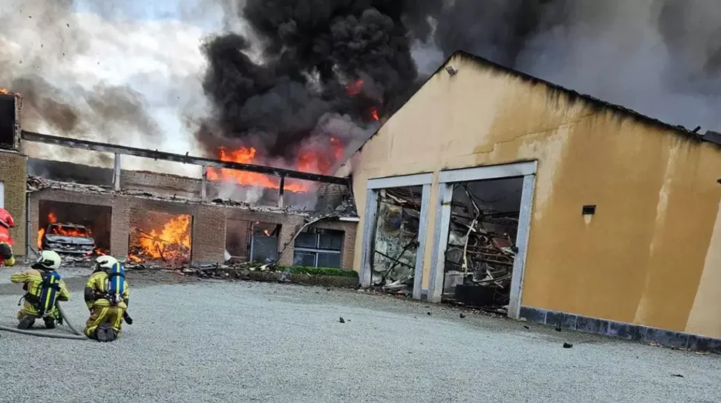 Fire Destroys Norbert Impens’ Meat Warehouse in Melle