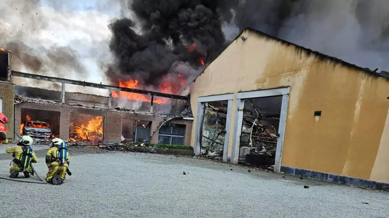 Fire Destroys Norbert Impens’ Meat Warehouse in Melle