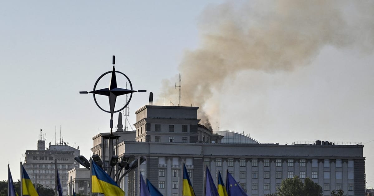 Ukraine Government Building Hit as Russia Intensifies Attacks
