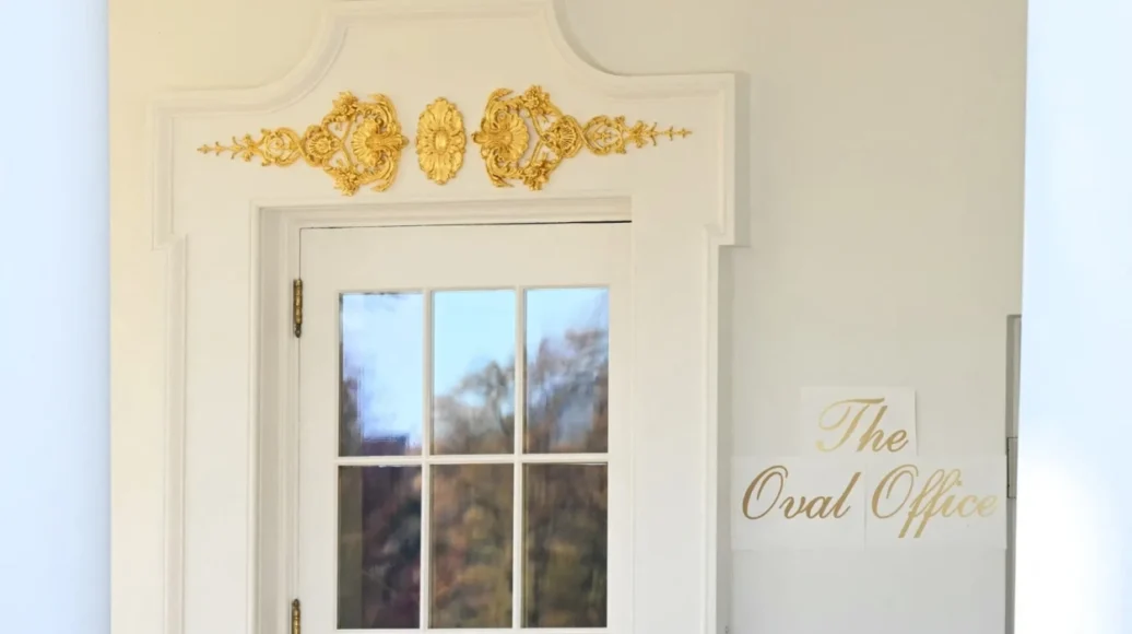 Disappearance of Trump’s Fancy ‘Oval Office’ Lettering Reflects Current White House Changes