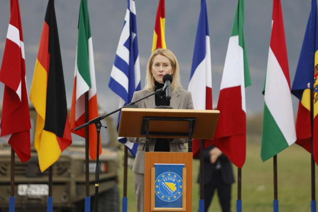 Kallas: The EU Will Not Permit a Security Vacuum in Bosnia and Herzegovina