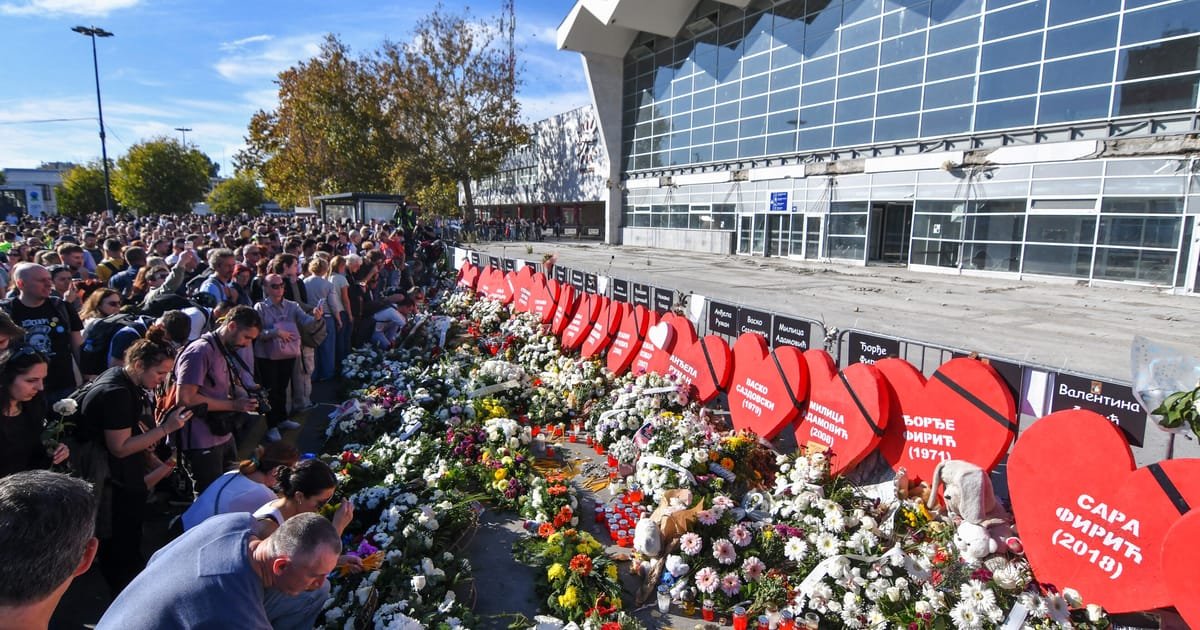 Serbia Commemorates Train Station Disaster Anniversary with Protests