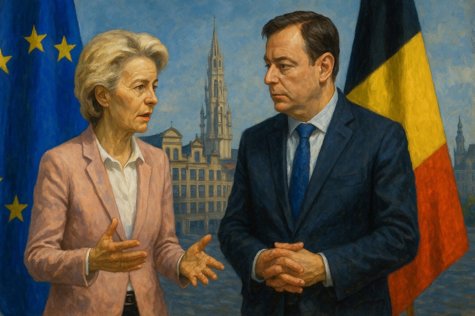Von der Leyen Urges Belgium to Release €140B Ukraine Loan