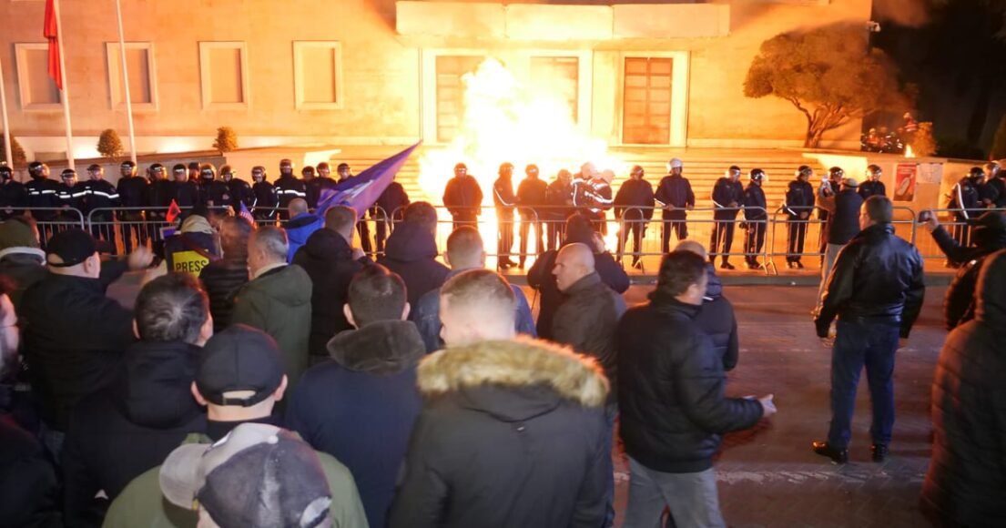 Albanian PM’s Office Attacked with Petrol Bomb Amid Corruption Protests