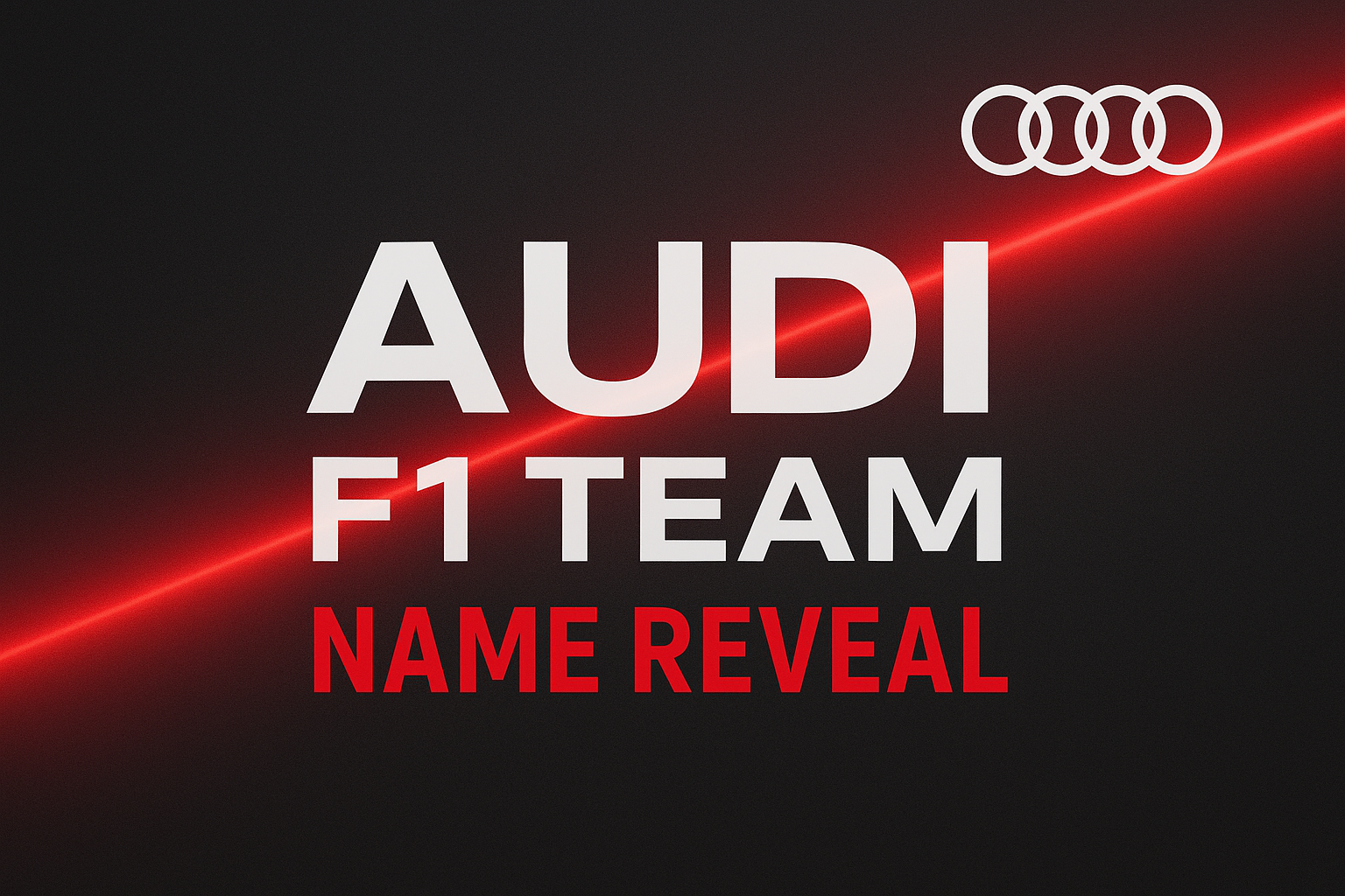 Audi F1 Team Unveils New Name and Stunning Logo for 2026 Launch