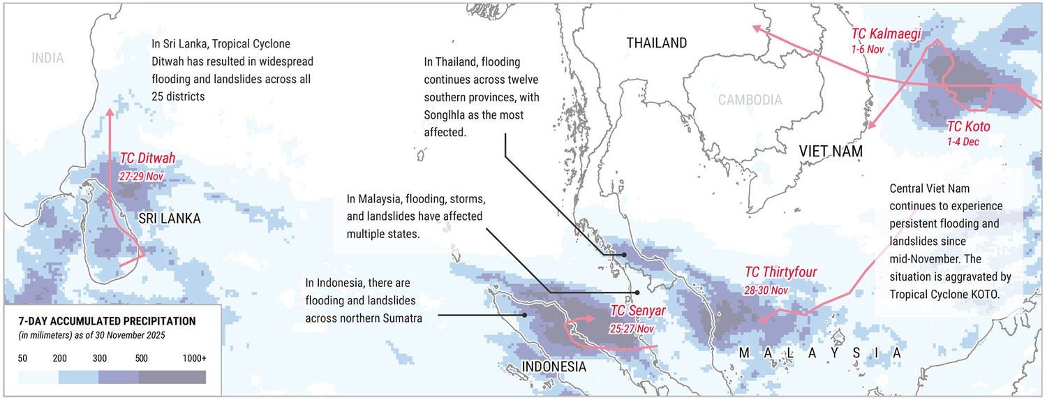 Devastating Storms Hit South and Southeast Asia, Resulting in Over 1,600 Fatalities