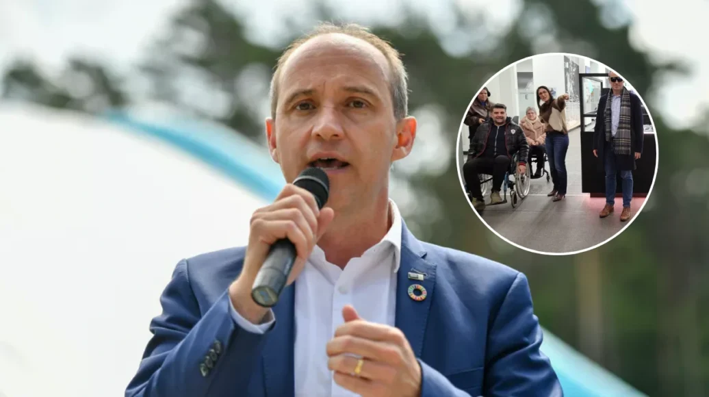 Genk Mayor Wim Dries and Aldermen Participate in Disability Program with Inter