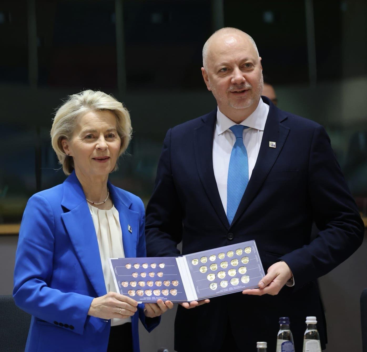 Prime Minister Rosen Zhelyazkov Introduces Bulgarian Euro Coins to European Leaders