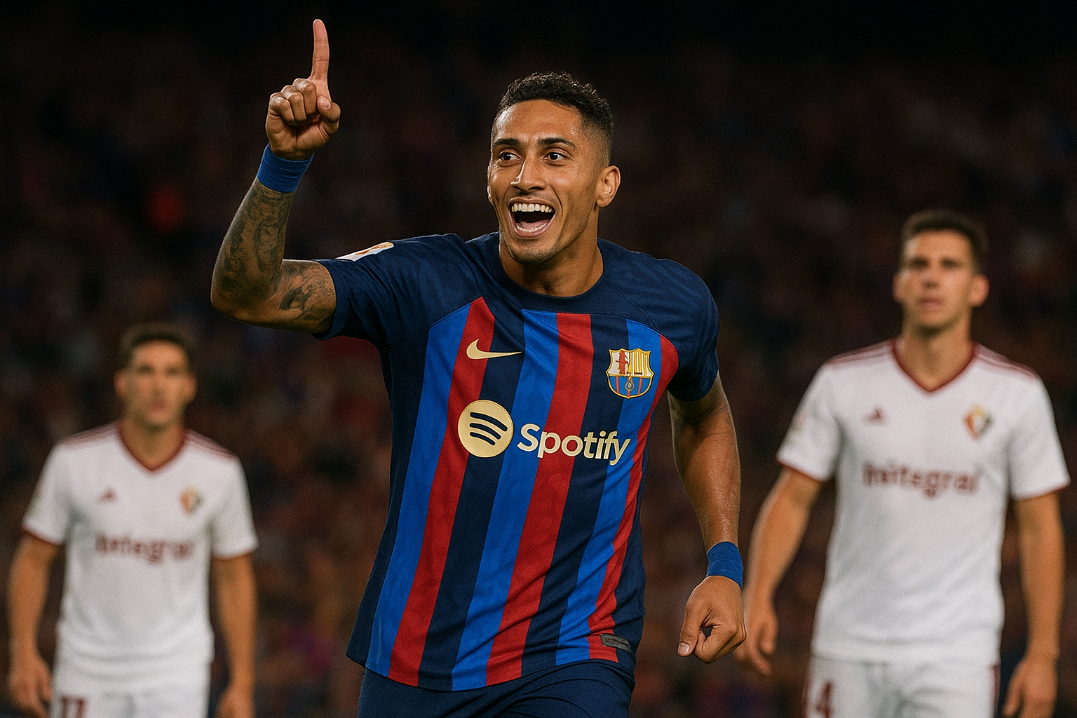 Raphinha Nets Brace in Barcelona’s Win Over Osasuna