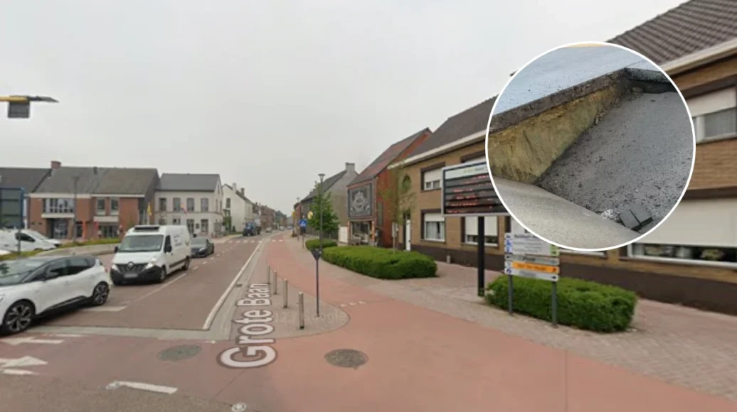 Sinkhole on Grote Baan in Hulshout Causes Traffic Reroutes