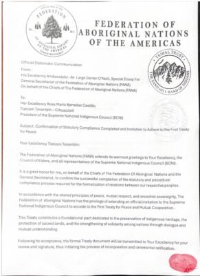 Treaty of Peace and Unity: Indigenous Diplomacy in a New Era