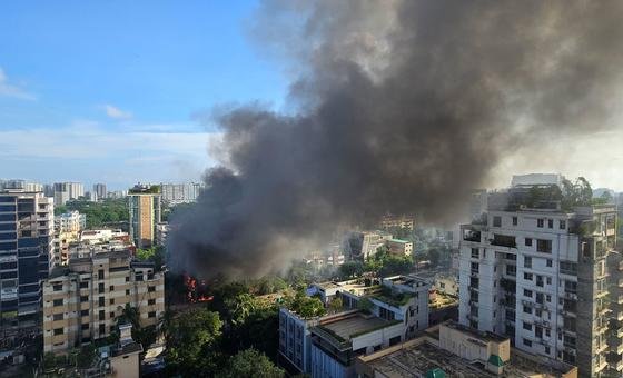 UN Calls for Calm in Bangladesh Following Protest Leader’s Killing and Resulting Unrest