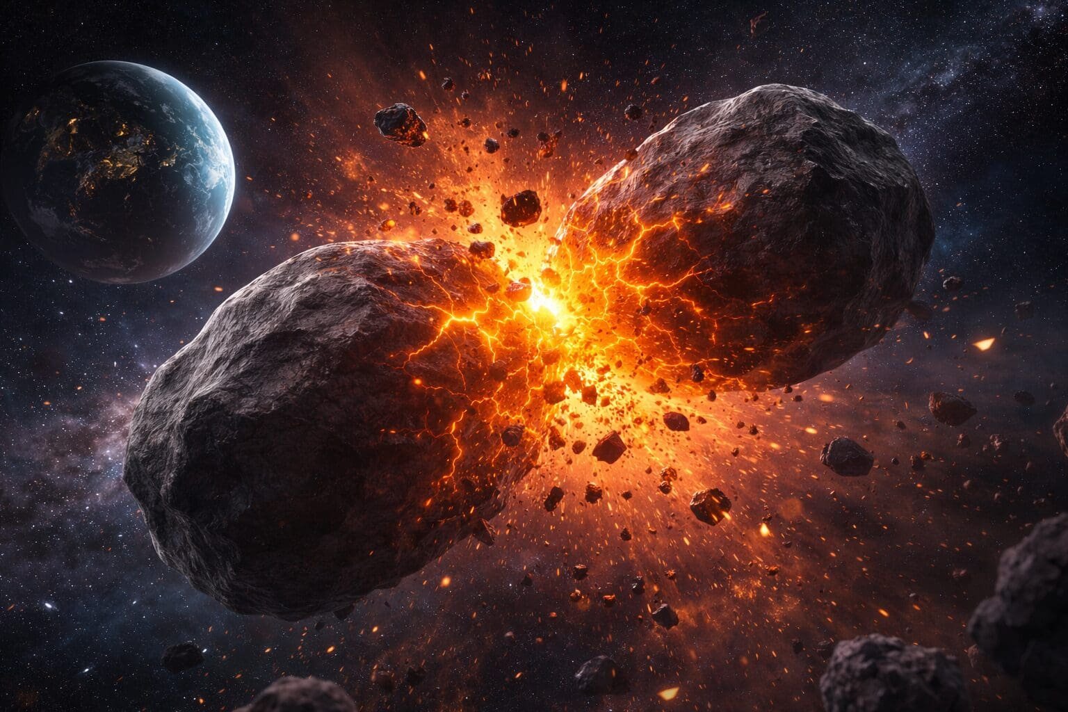 Violent Collisions Around Nearby Star Produce Fireworks Seen by Astronomers