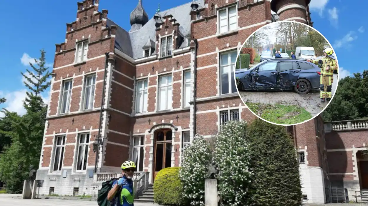 Young Driver Crashes BMW in Waasmunster During Overtake Maneuver