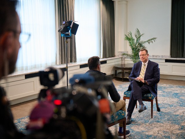 Elder Gilbert, Newest Apostle, Meets the Media