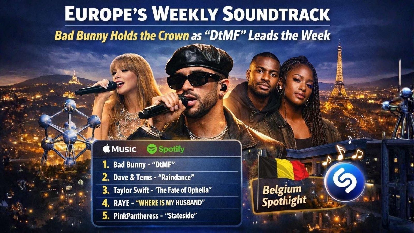 Europe’s Weekly Soundtrack: Bad Bunny Holds the Crown as "DtMF" Leads the Week