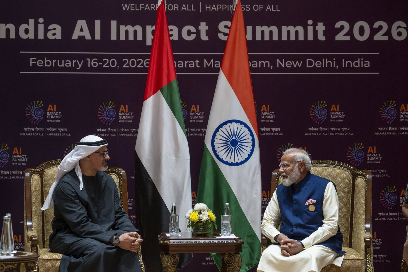 Khaled bin Mohamed bin Zayed Represents UAE President at New Delhi’s Global Summit on AI Impact