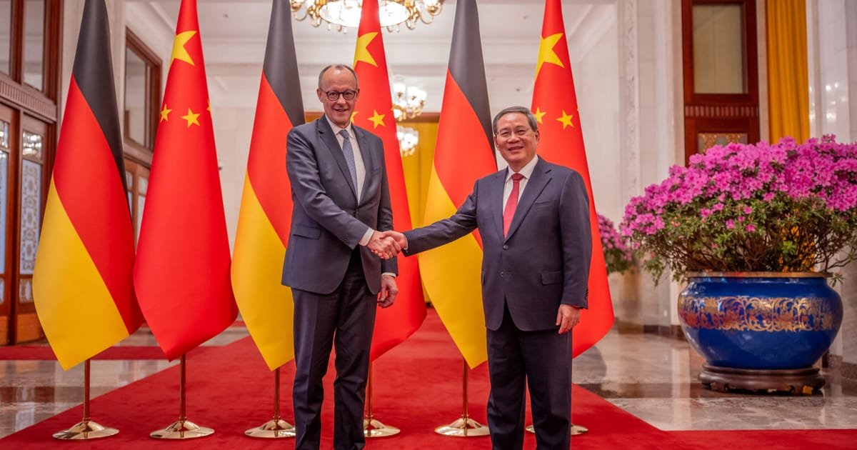 Merz Advocates for Adjusting Germany’s ‘Unhealthy’ Trade Relations with China