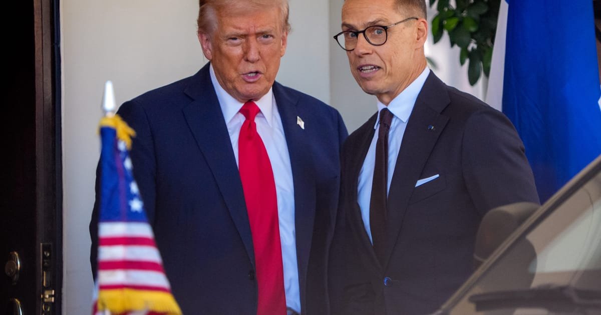 Trump and Stubb Held ‘Constructive’ NATO Talks Amid Uncertain Alliance Future
