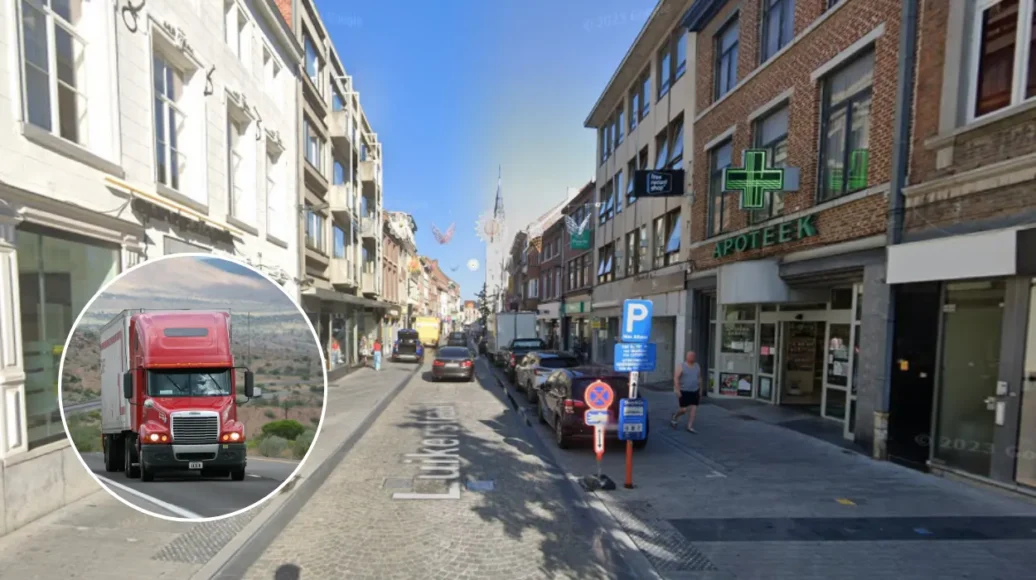 Truck Collides with Fairground Attraction on Luikerstraat in Sint-Truiden